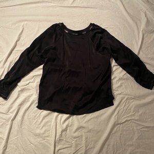 Coach Black Silk Blouse